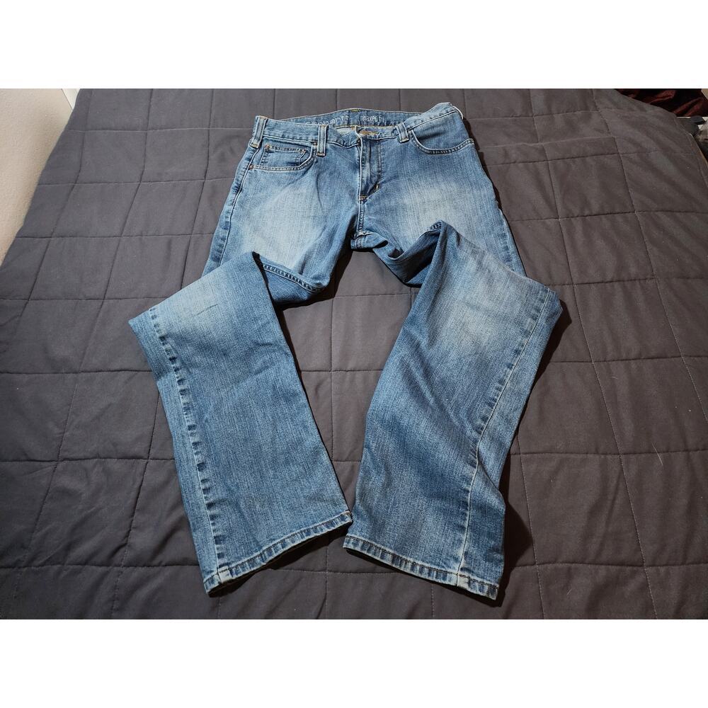 Carhartt Women's Straight Leg Jeans Size 10 (31x30) Blue Denim Work Pants Good